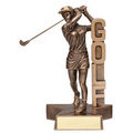 Golf Billboard Resin Sculpture - Female Swing